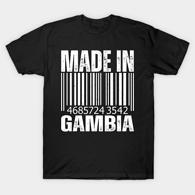 Made in Gambia Vintage Barcode T-Shirt by BramCrye